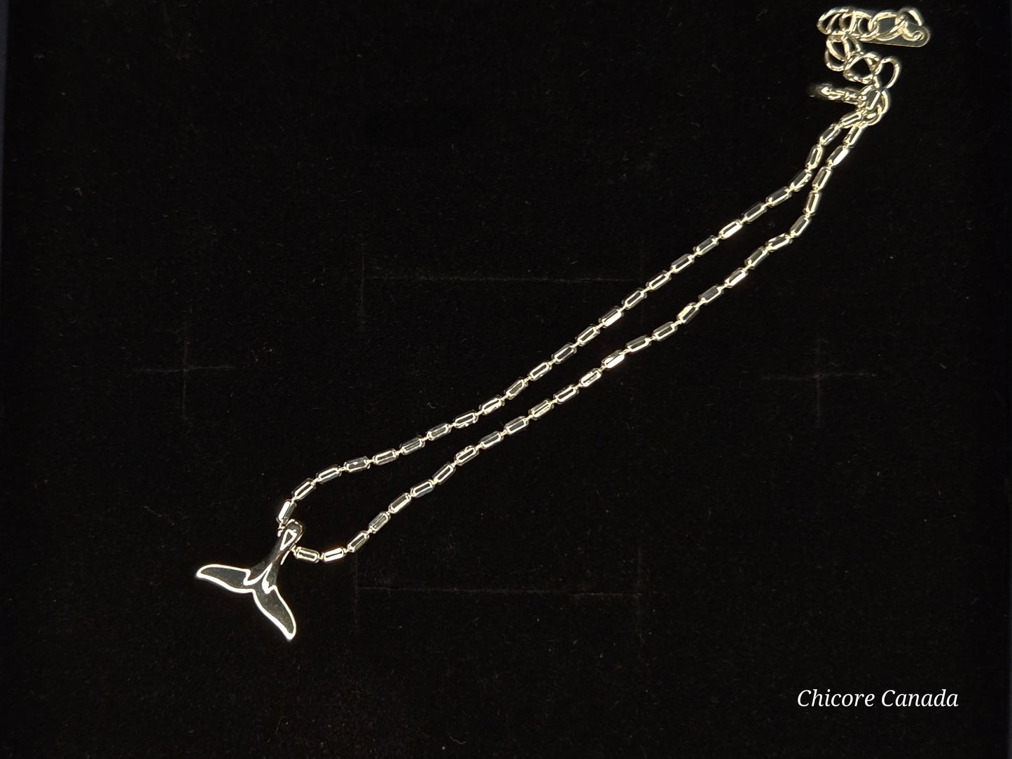 Enchanting 925 Sterling Silver Adjustable Bracelet with Mermaid Tail Charm