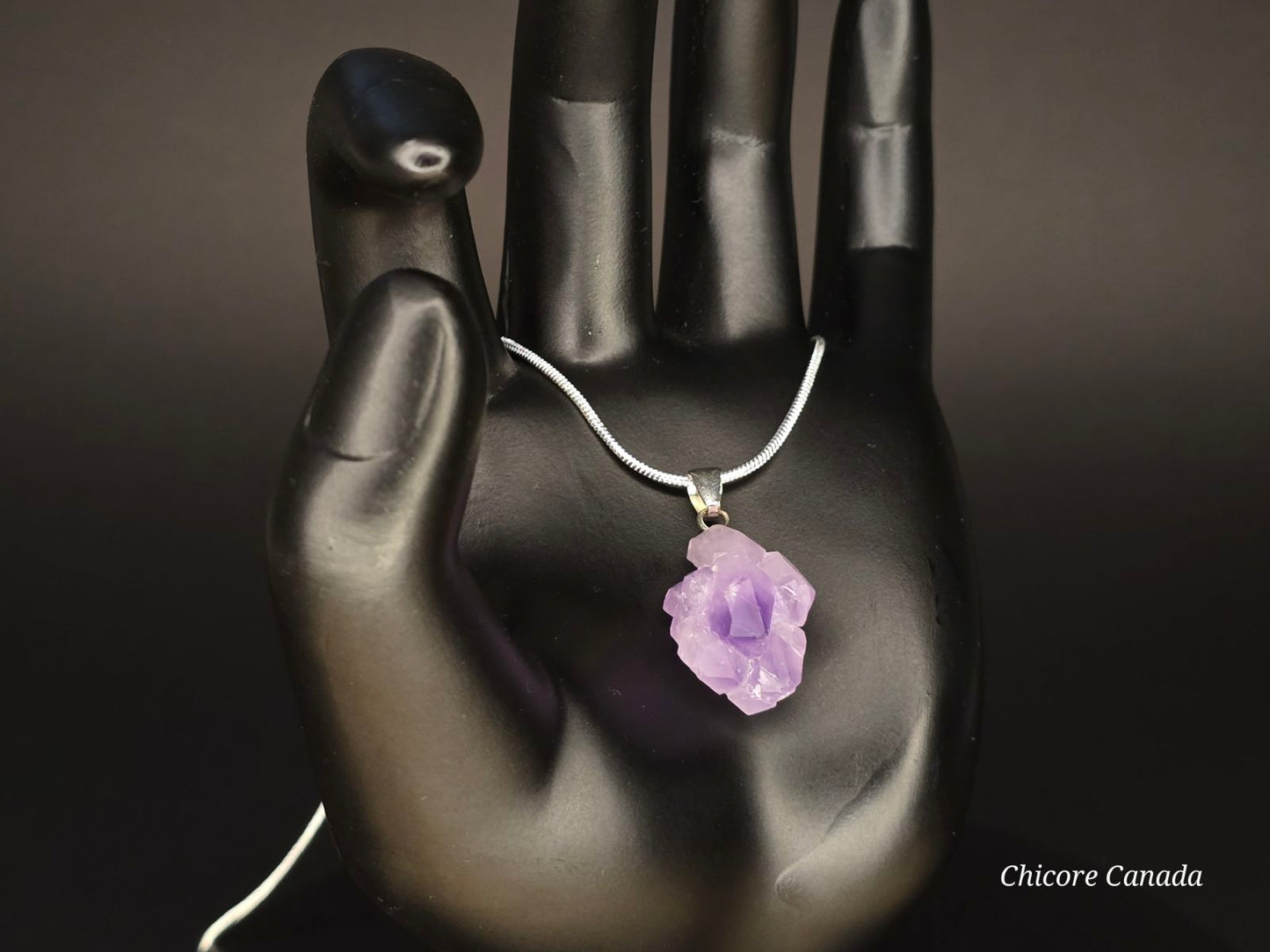 Natural Stone Amethyst Necklace