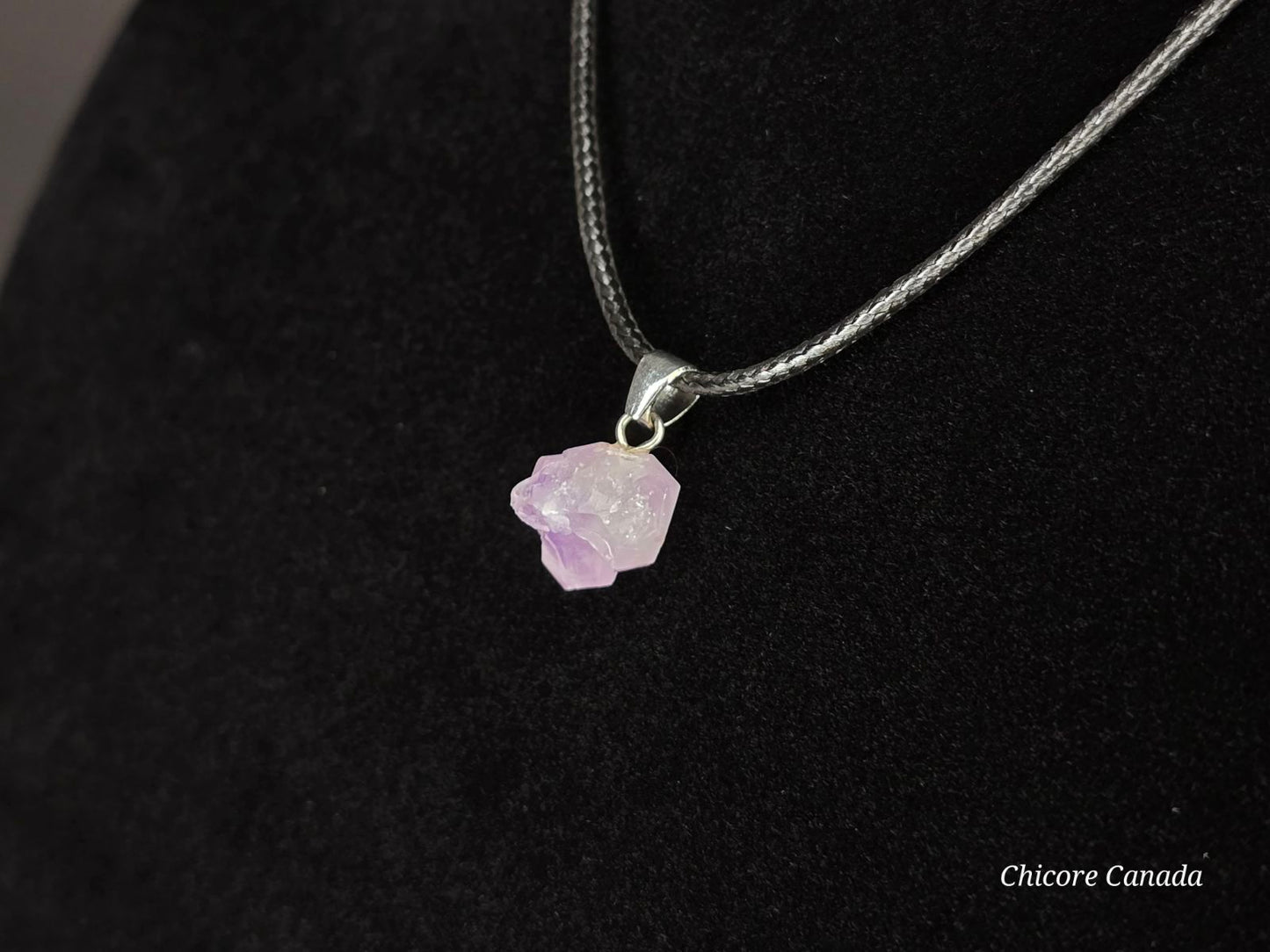 Collier délicat en améthyste