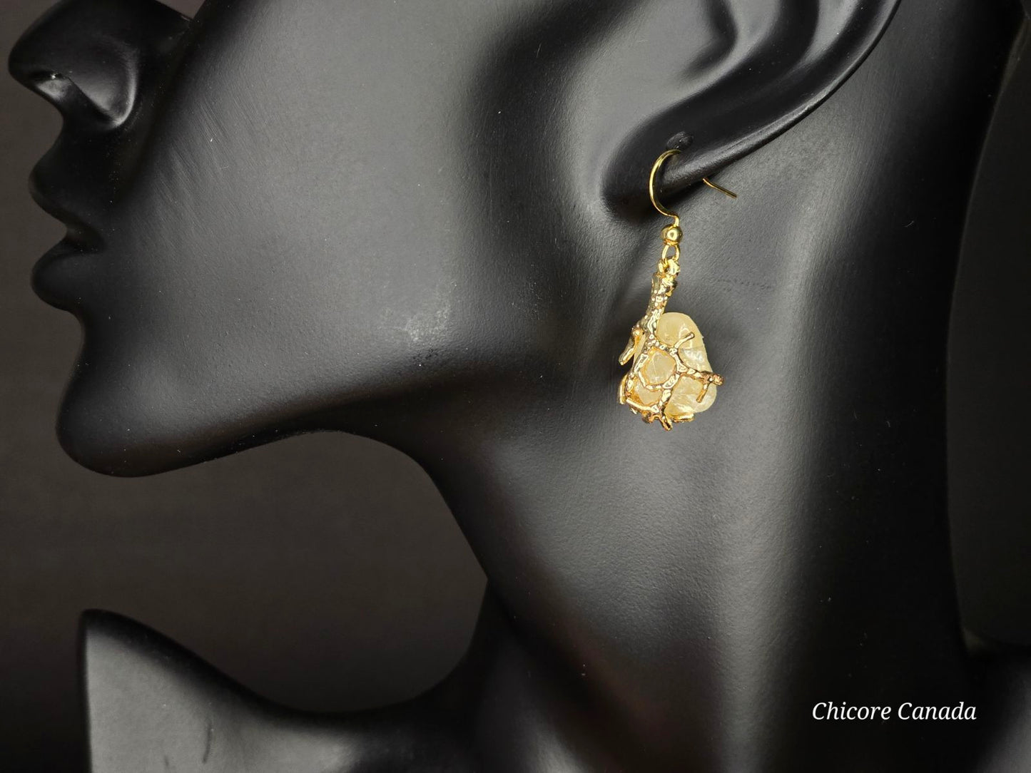 Elegant Handcrafted Citrine Earrings – Timeless Jewelry with a Refined Golden Glow