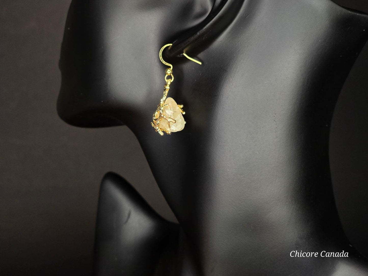 Elegant Handcrafted Citrine Earrings – Timeless Jewelry with a Refined Golden Glow