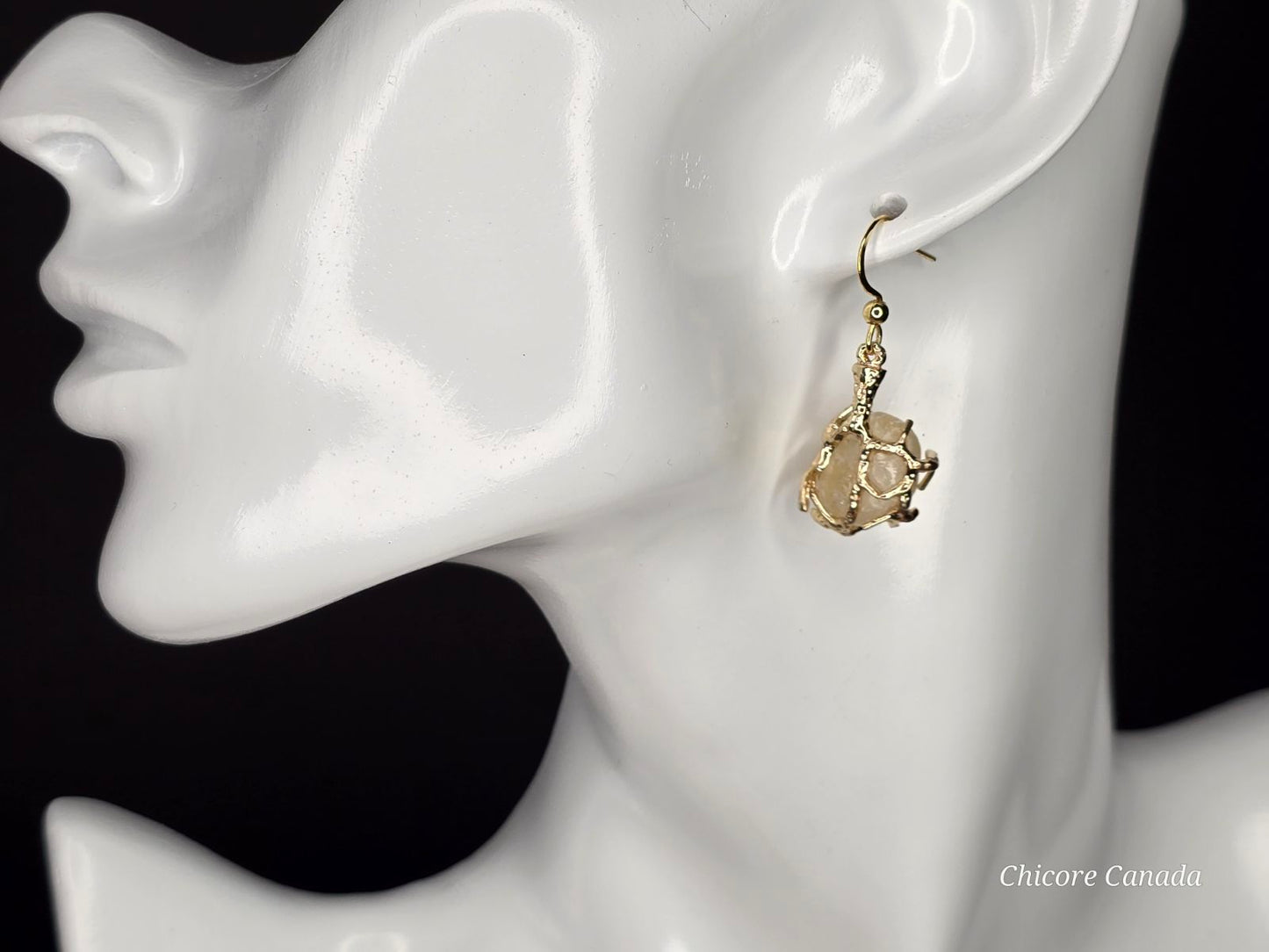 Elegant Handcrafted Citrine Earrings – Timeless Jewelry with a Refined Golden Glow