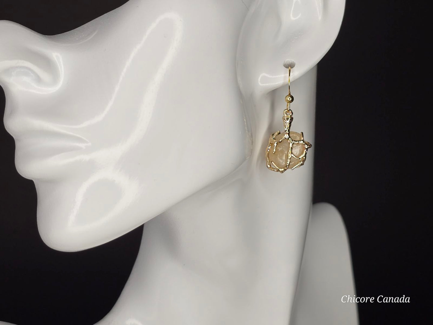 Elegant Handcrafted Citrine Earrings – Timeless Jewelry with a Refined Golden Glow