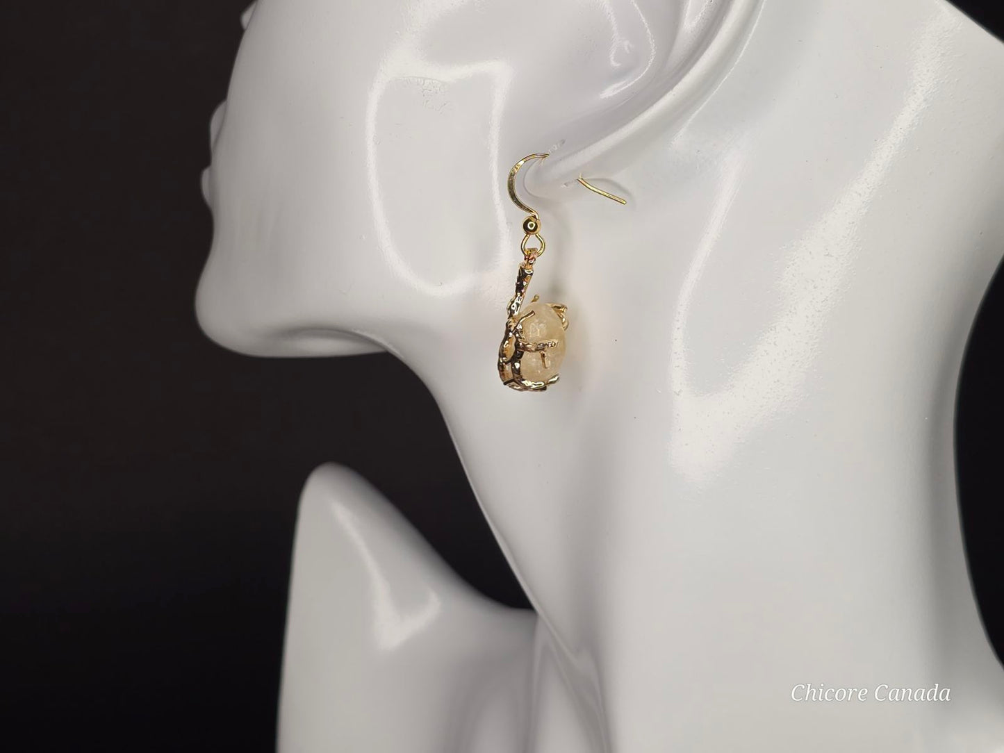 Elegant Handcrafted Citrine Earrings – Timeless Jewelry with a Refined Golden Glow