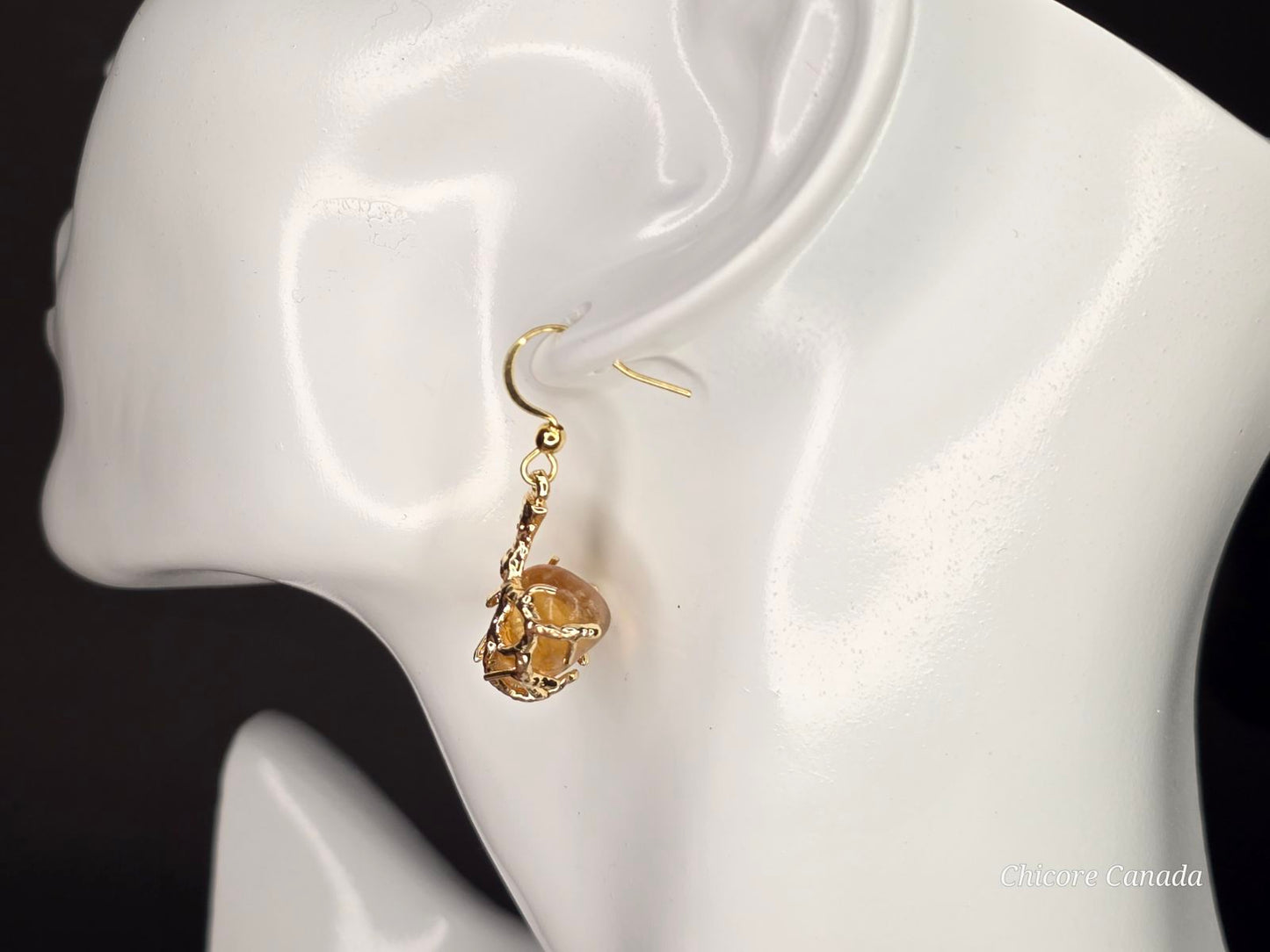 Elegant Handcrafted Citrine Earrings – Timeless Jewelry with a Refined Golden Glow