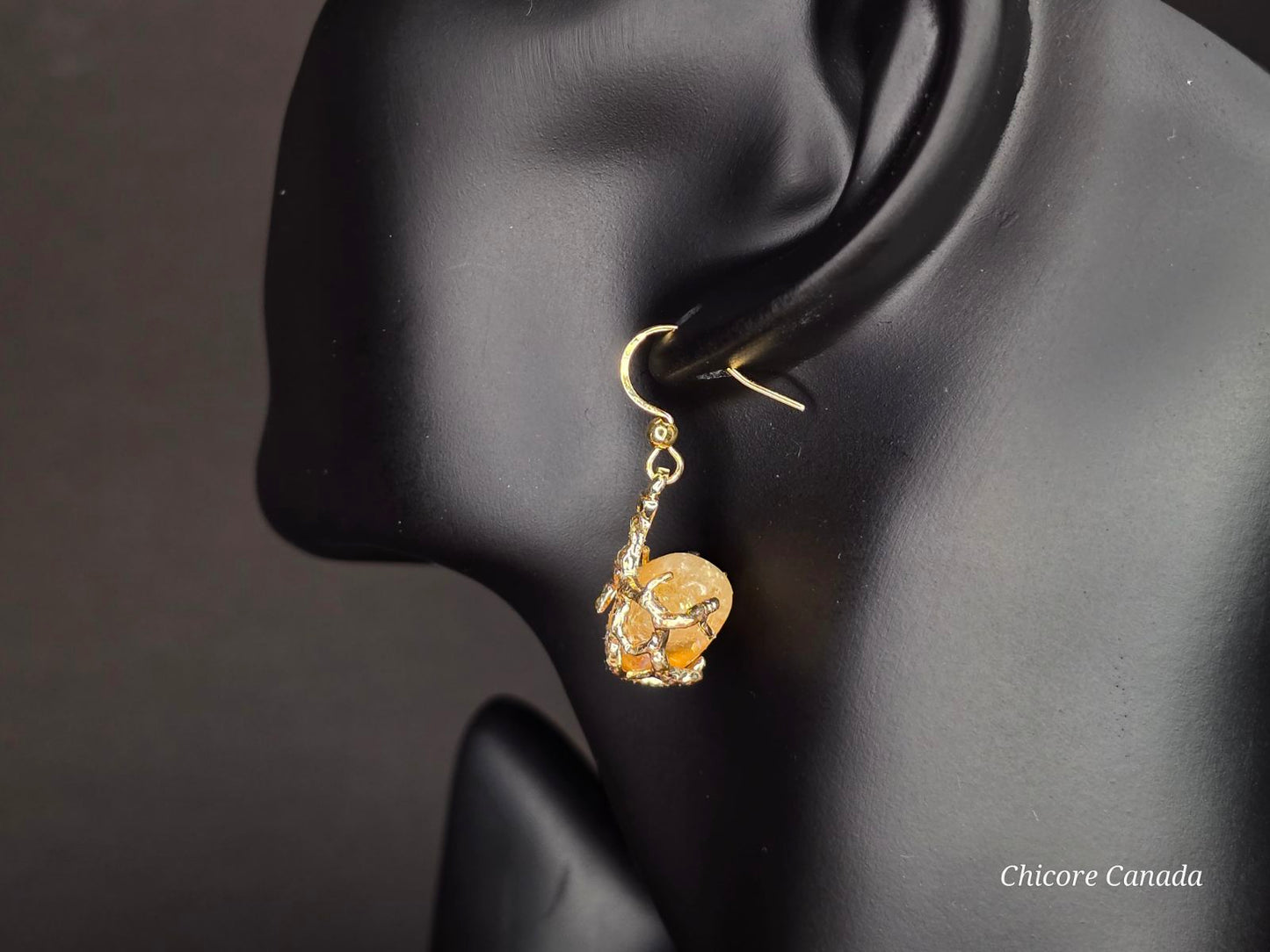 Elegant Handcrafted Citrine Earrings – Timeless Jewelry with a Refined Golden Glow
