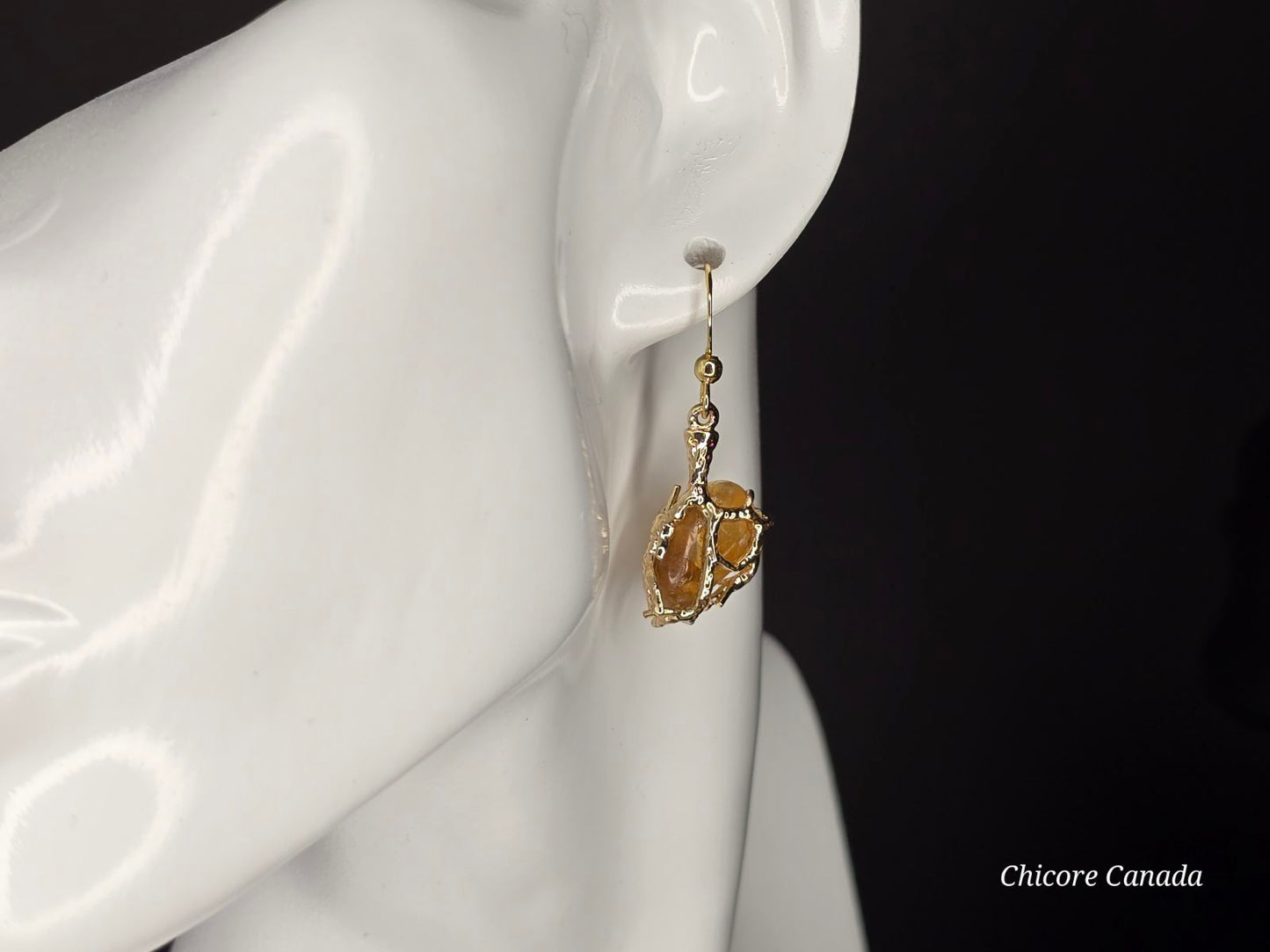 Elegant Handcrafted Citrine Earrings – Timeless Jewelry with a Refined Golden Glow