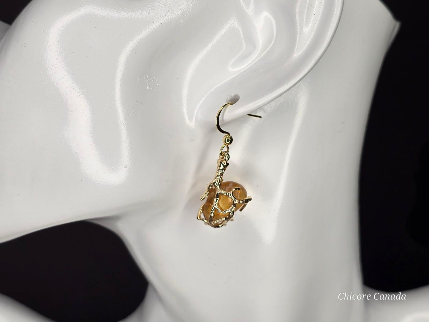 Elegant Handcrafted Citrine Earrings – Timeless Jewelry with a Refined Golden Glow