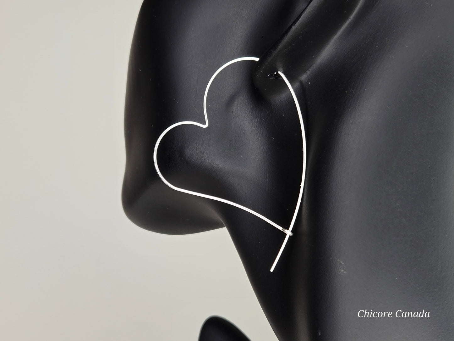 Handmade Sterling Silver Heart Hoop Earrings – Love in Every Curve