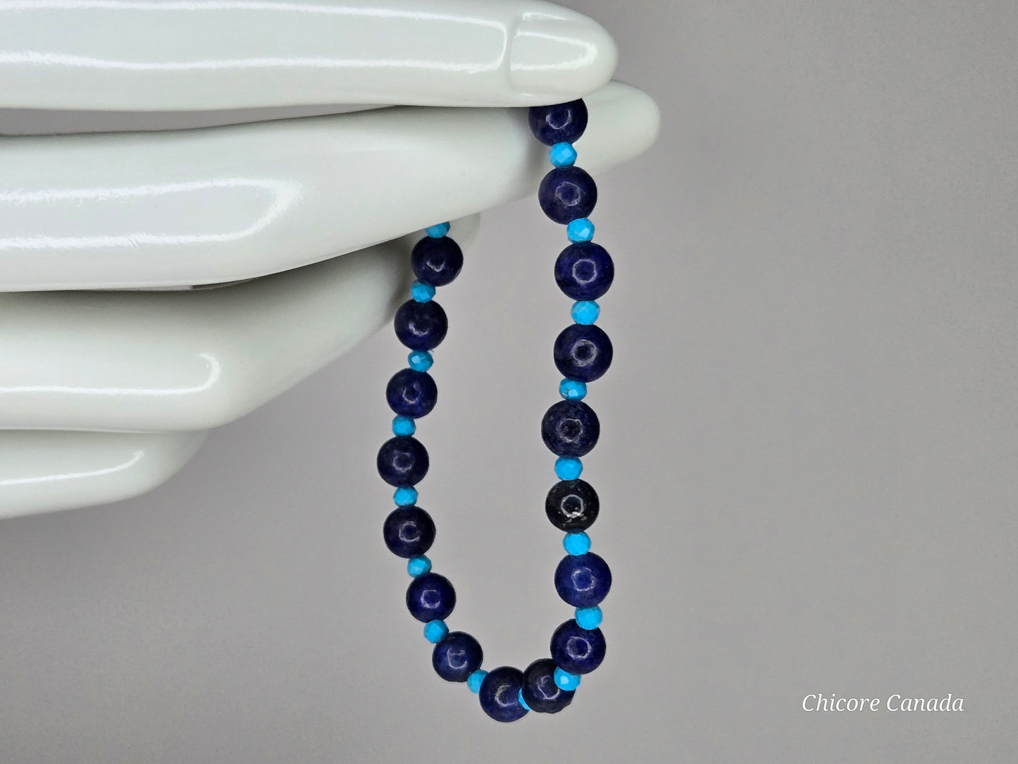 Artisan Elegance for Soulful Style - Lapis Lazuli & Turquoise Healing Bracelet