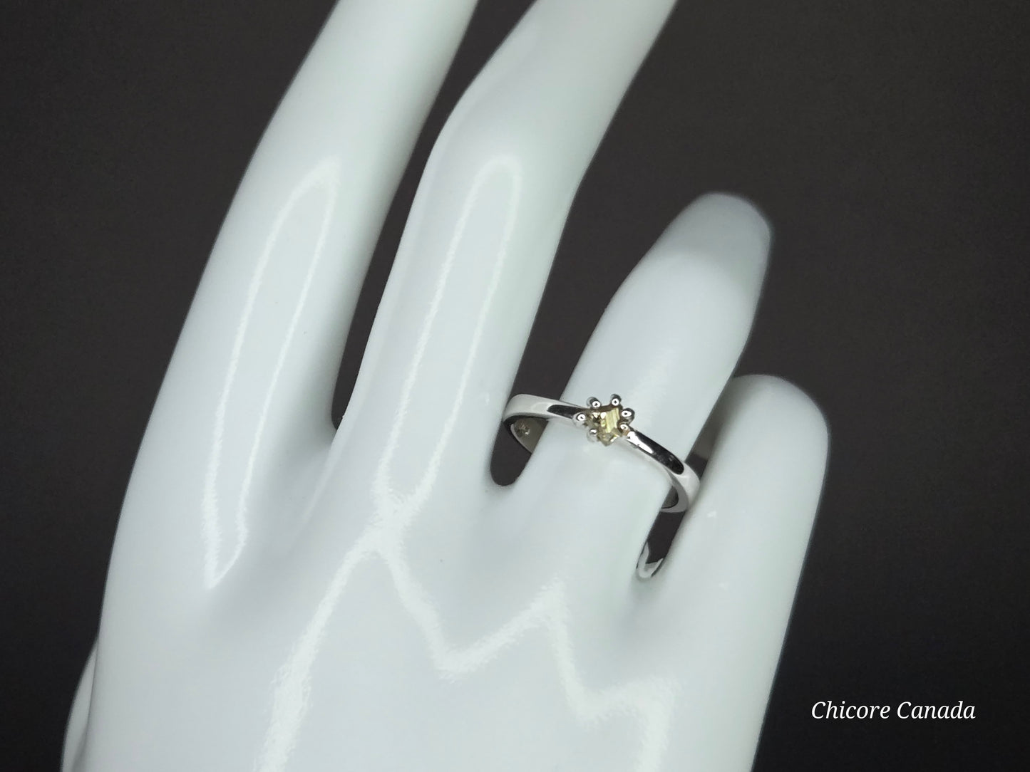 Elegant Touch – Dainty Handmade 925 Sterling Silver Adjustable Ring