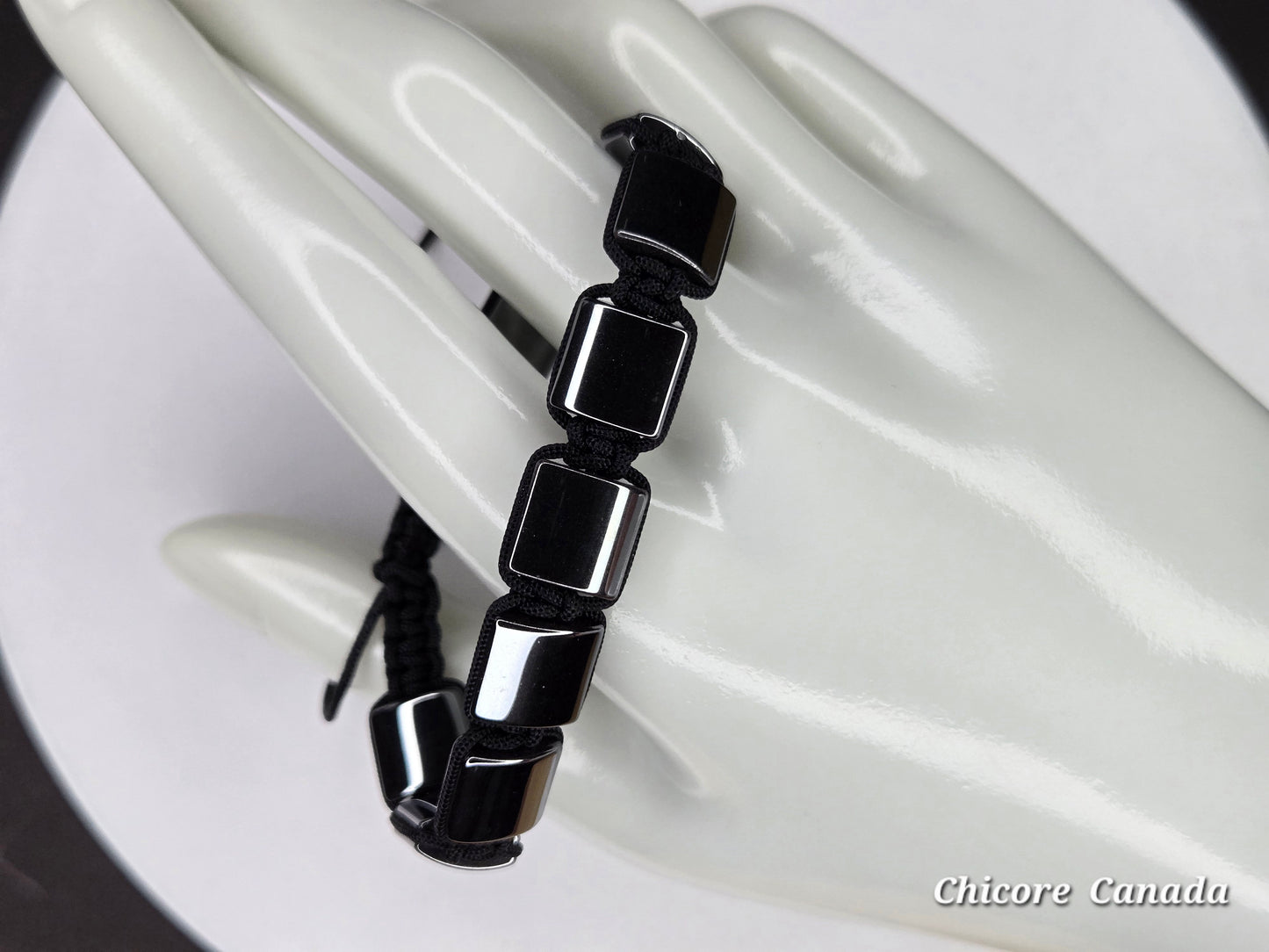 Adjustable Hematite Bracelet – Handmade Protection & Balance