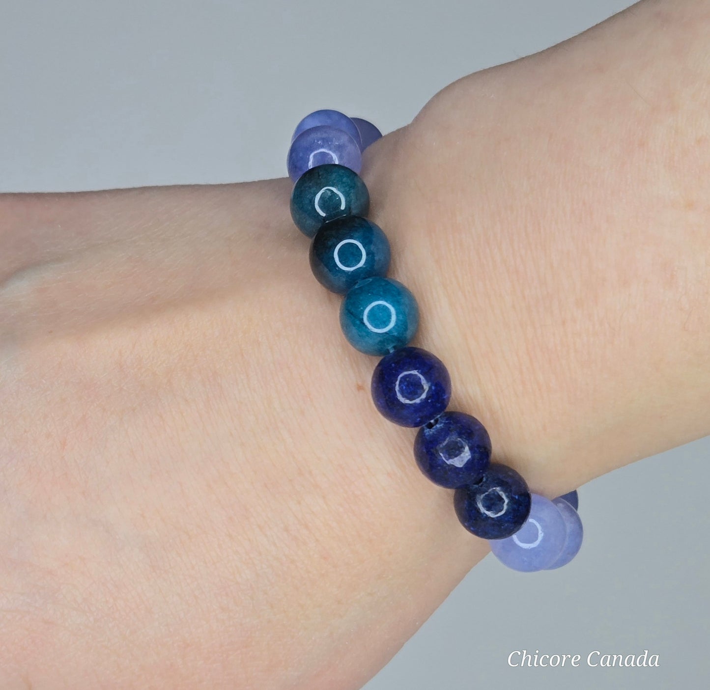 Ocean Mind – Blue Apatite, Lapis Lazuli & Aquamarine Bracelet