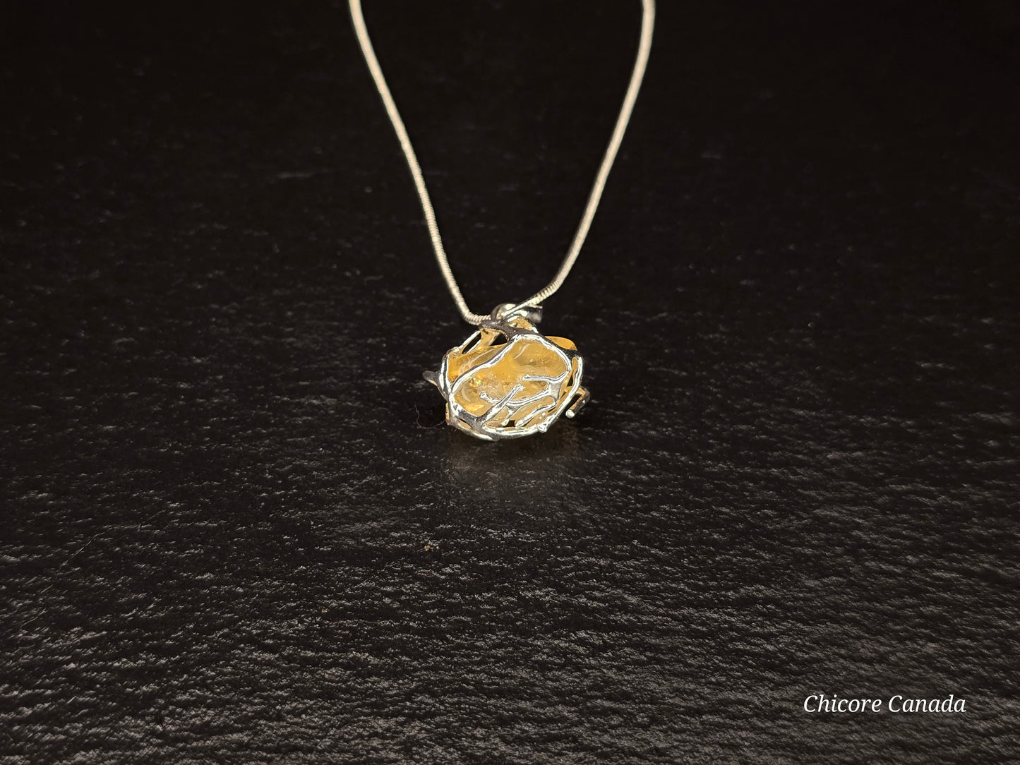 Refined Radiance: Natural Citrine Necklace