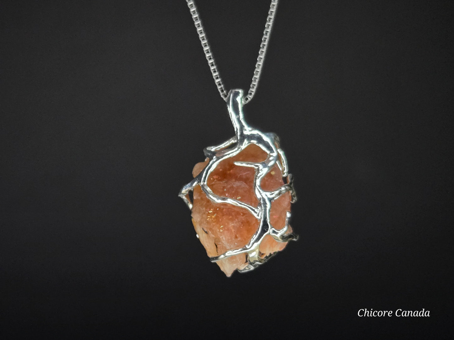 Glow with Joy: Radiant Sunstone Pendant