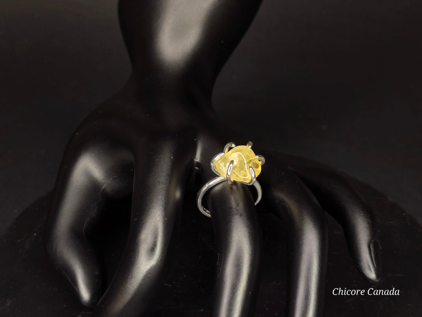 Citrine Adjustable Ring: Positive Energy and Elegance