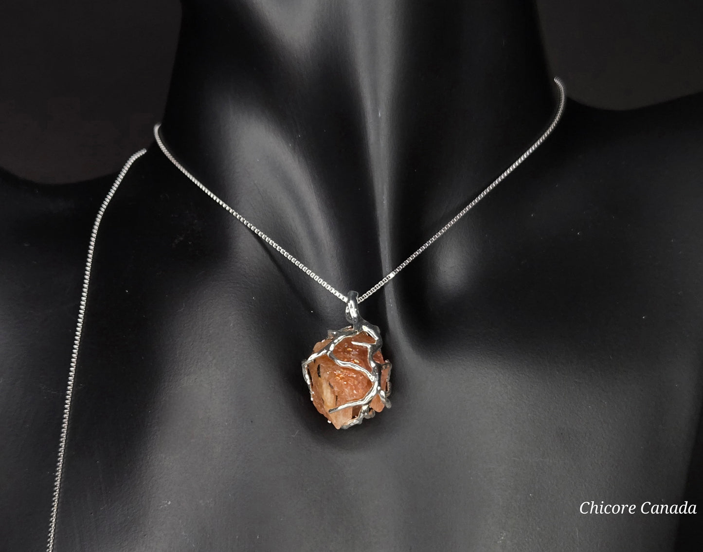 Glow with Joy: Radiant Sunstone Pendant