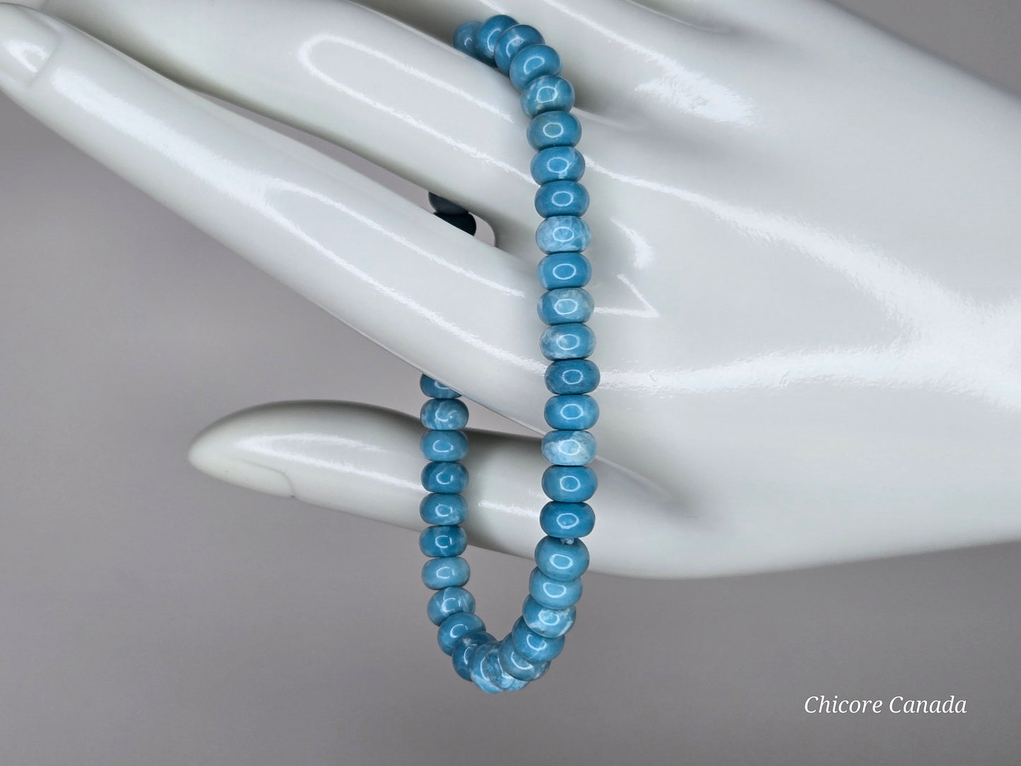 AAA Natural Larimar Handmade Bracelet – Serenity in Every Stone