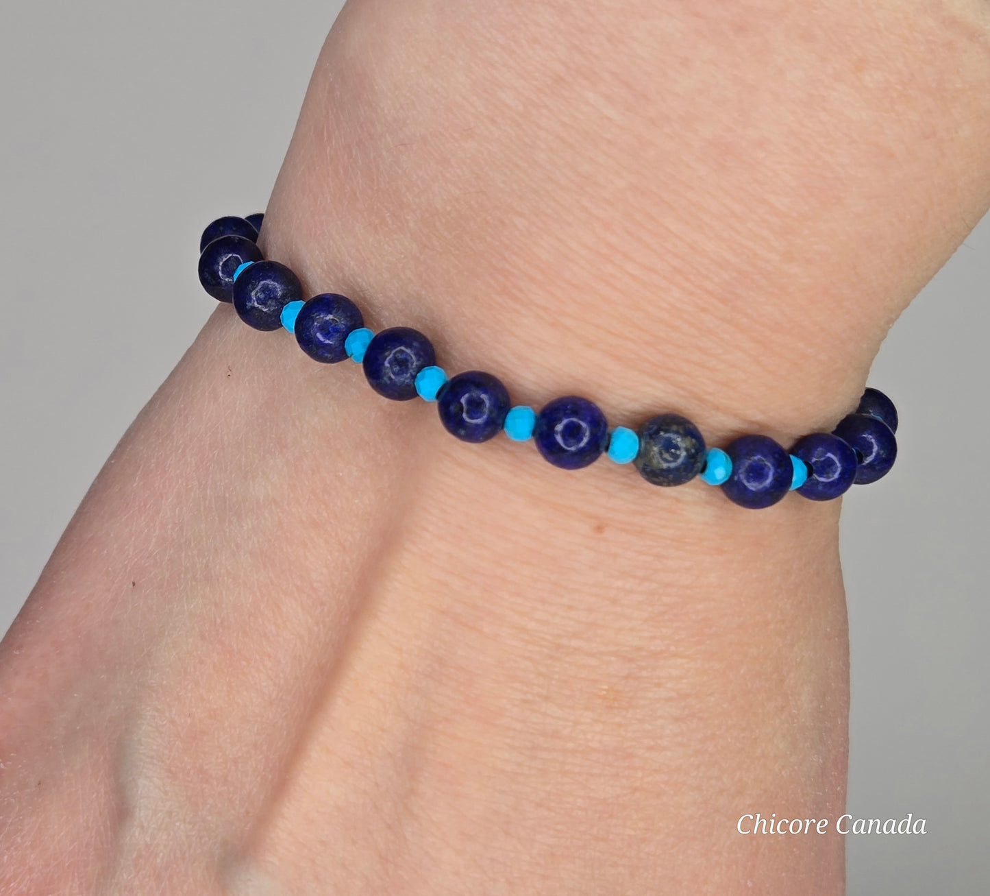 Artisan Elegance for Soulful Style - Lapis Lazuli & Turquoise Healing Bracelet