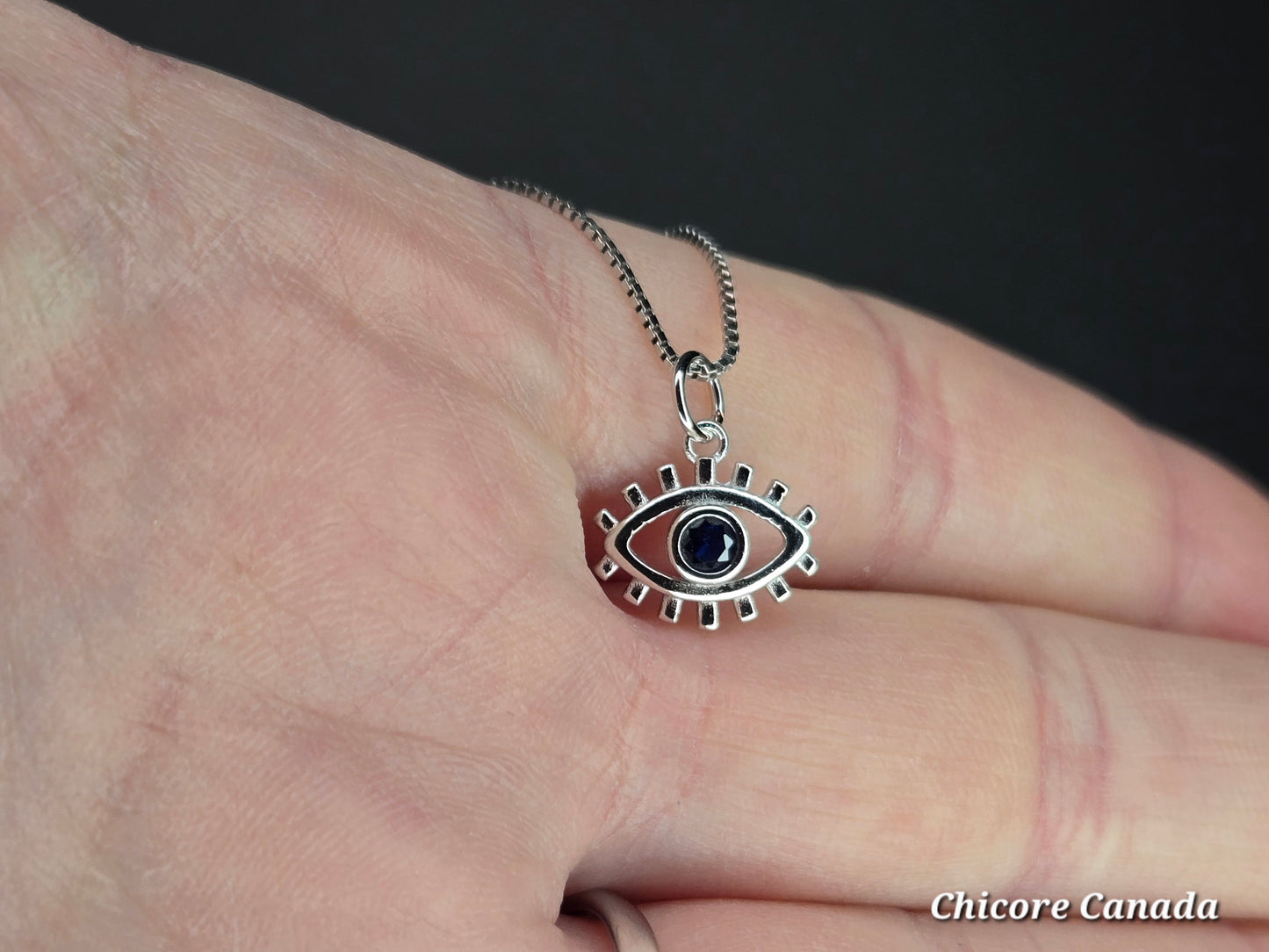 Evil Eye 925 Sterling Silver Pendant – Stylish Protection & Good Fortune