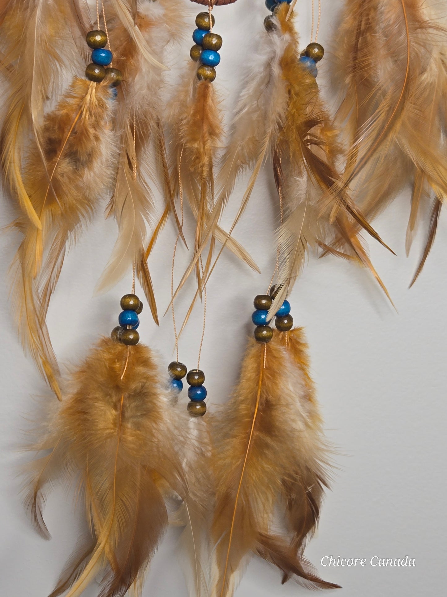 Boho Harmony - Handmade Dreamcatcher with Turquoise Accents & Citrine Tree of Life