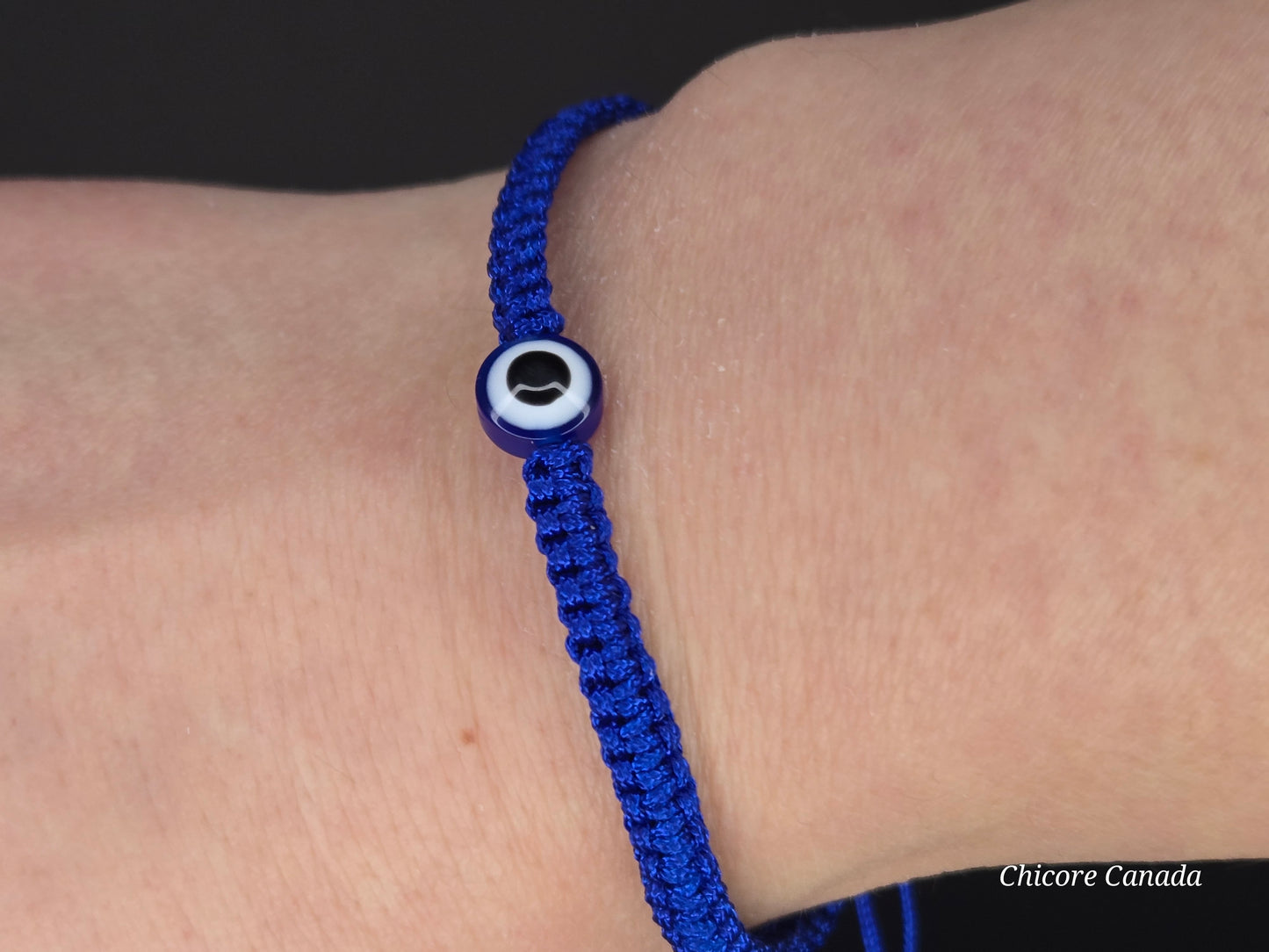 Touch of Sophistication and Protection: Unisex Evil Eye Adjustable Bracelet