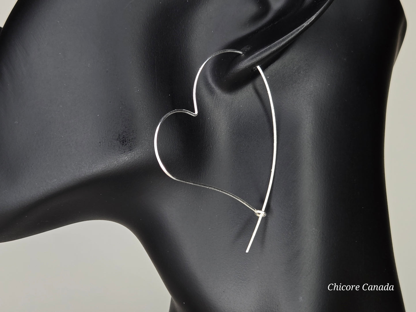 Handmade Sterling Silver Heart Hoop Earrings – Love in Every Curve