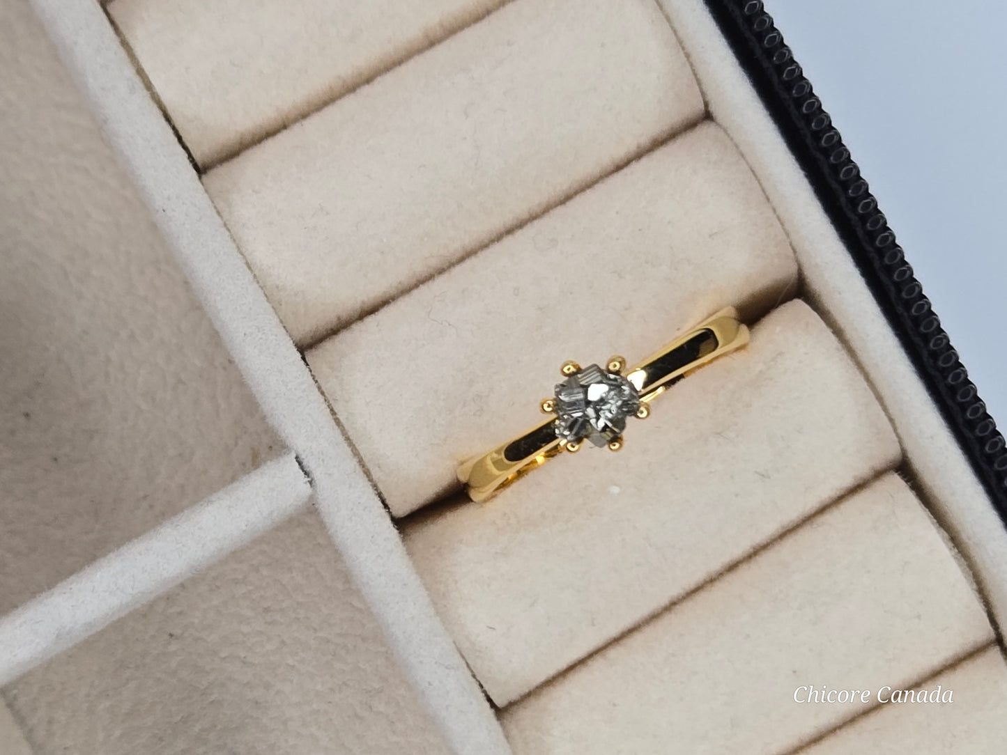 Bague ajustable en pyrite brute faite à la main en argent sterling 925 – Design luxueusement délicat