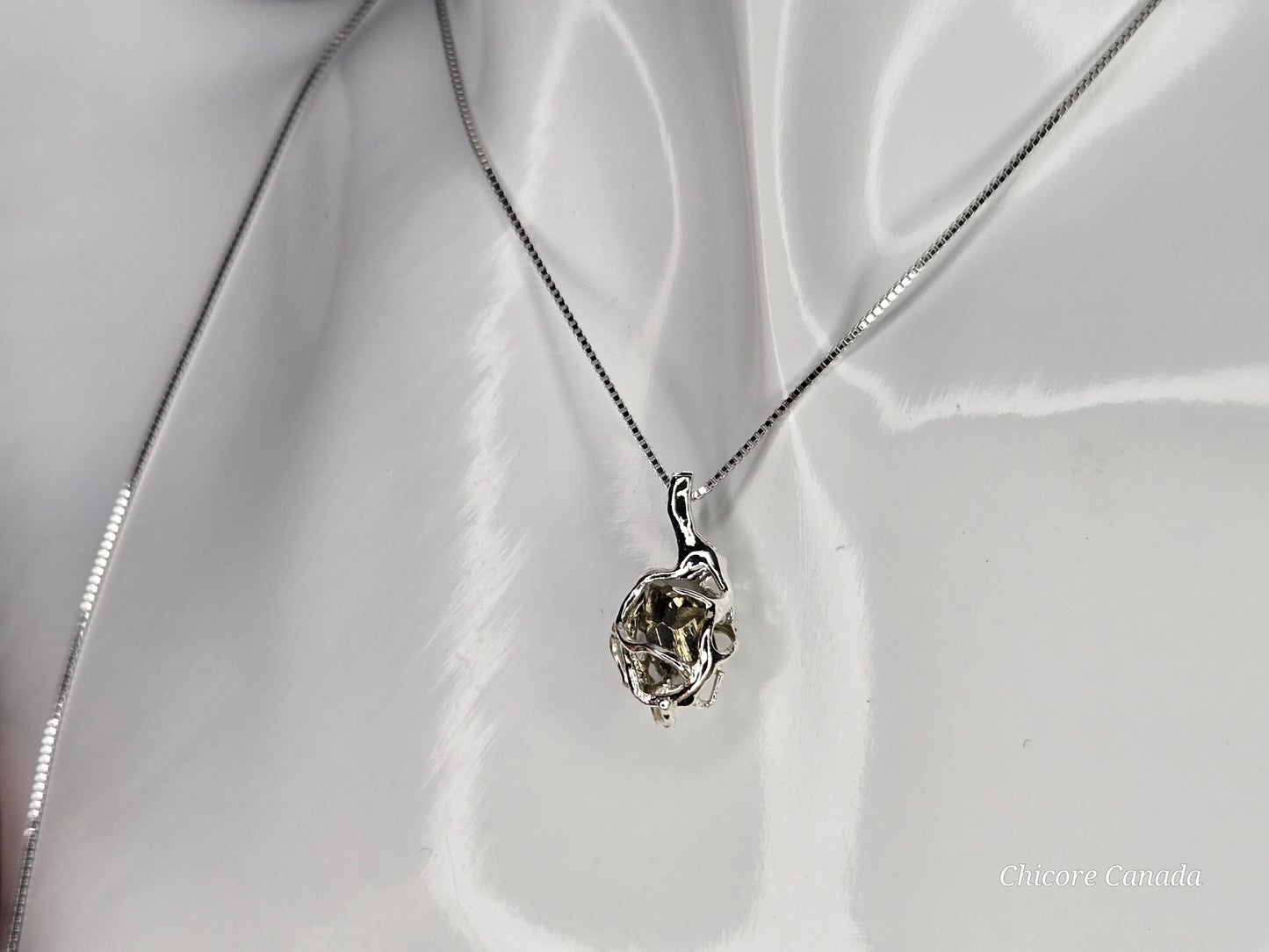 Abundance & Strength: Raw Pyrite and Sterling Silver Necklace