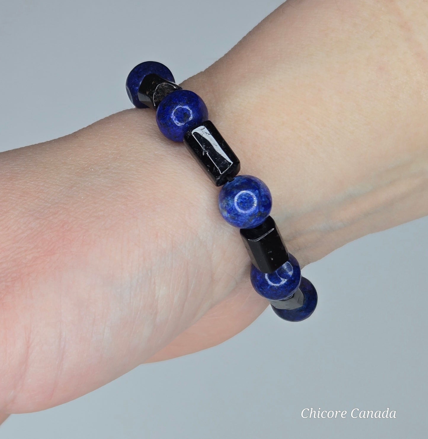Clarity Meets Protection – Lapis & Tourmaline Energy Bracelet