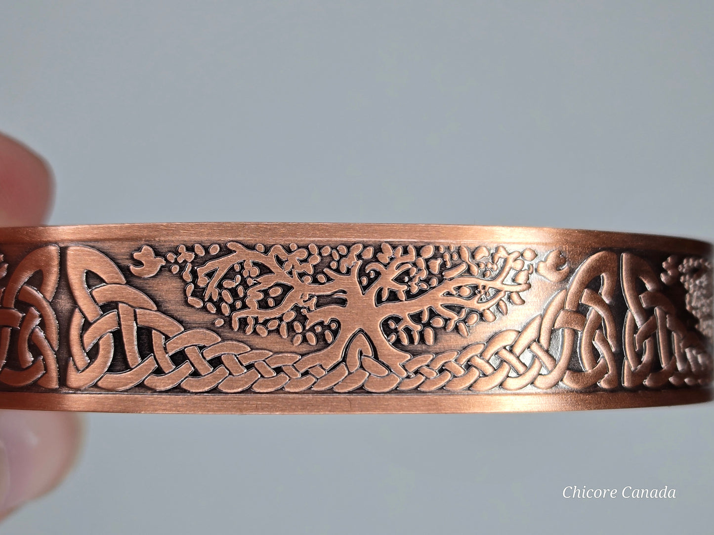 Adjustable Wellness Cuff - Tree of Life Copper Healing Bracelet with 27 Magnets