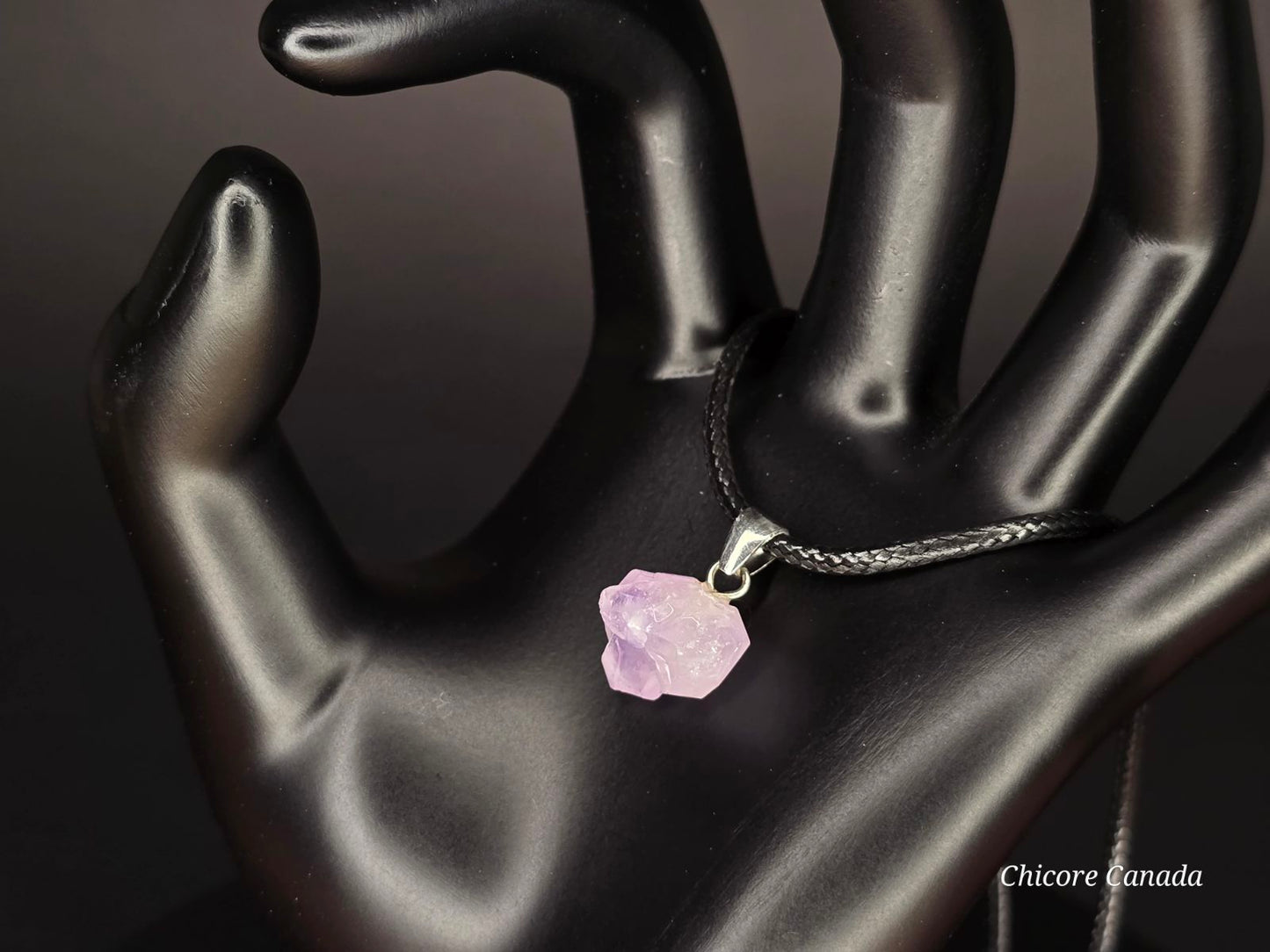 Collier délicat en améthyste