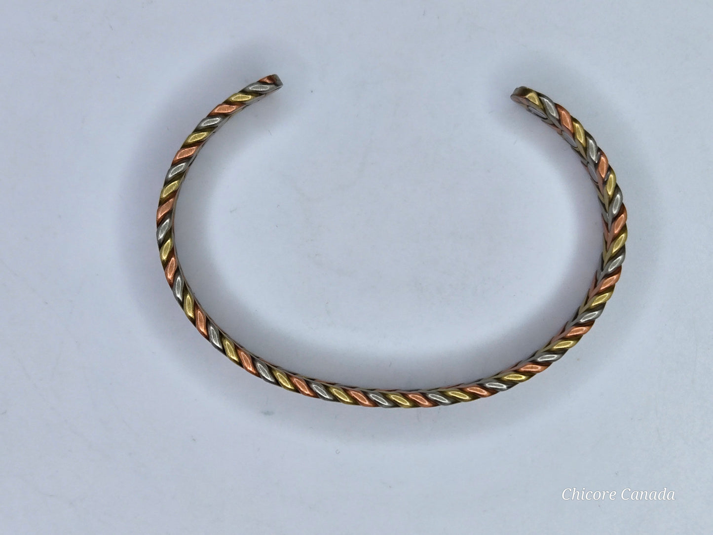 Three Color Copper Adjustable Magnetic Bracelet