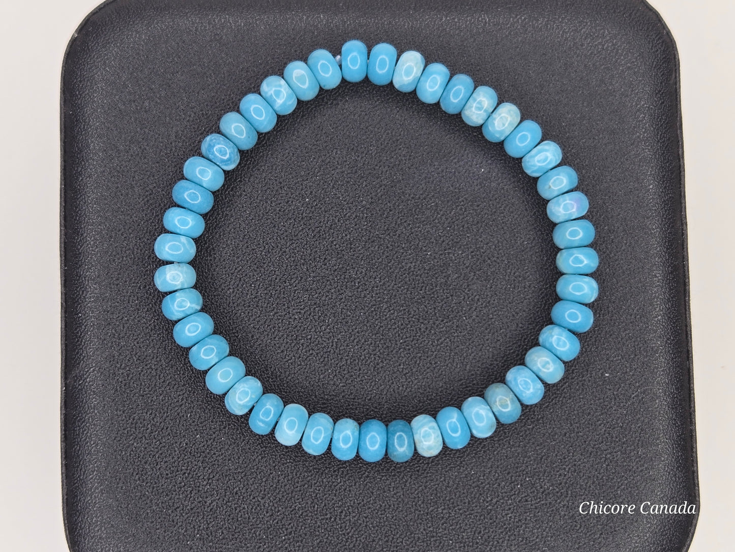 AAA Natural Larimar Handmade Bracelet – Serenity in Every Stone