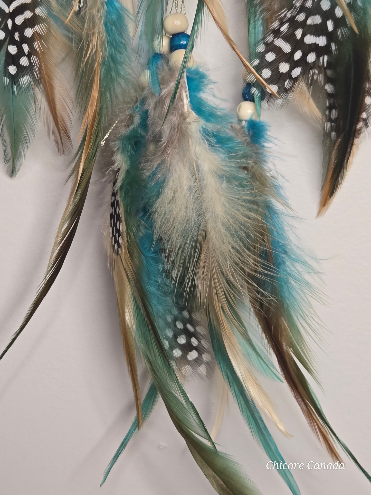 Boho Charm for Peaceful Nights - Handmade Dreamcatcher with Turquoise Stones