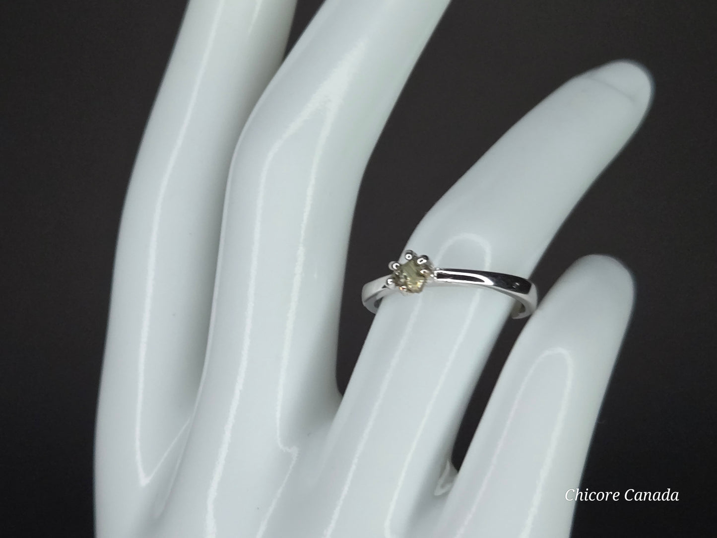 Elegant Touch – Dainty Handmade 925 Sterling Silver Adjustable Ring