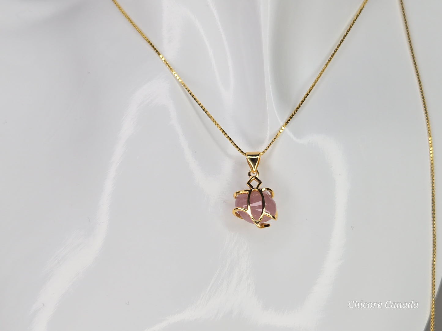 Exquisite Rose Quartz Pendant in 925 Sterling Silver – A Timeless Symbol of Elegance