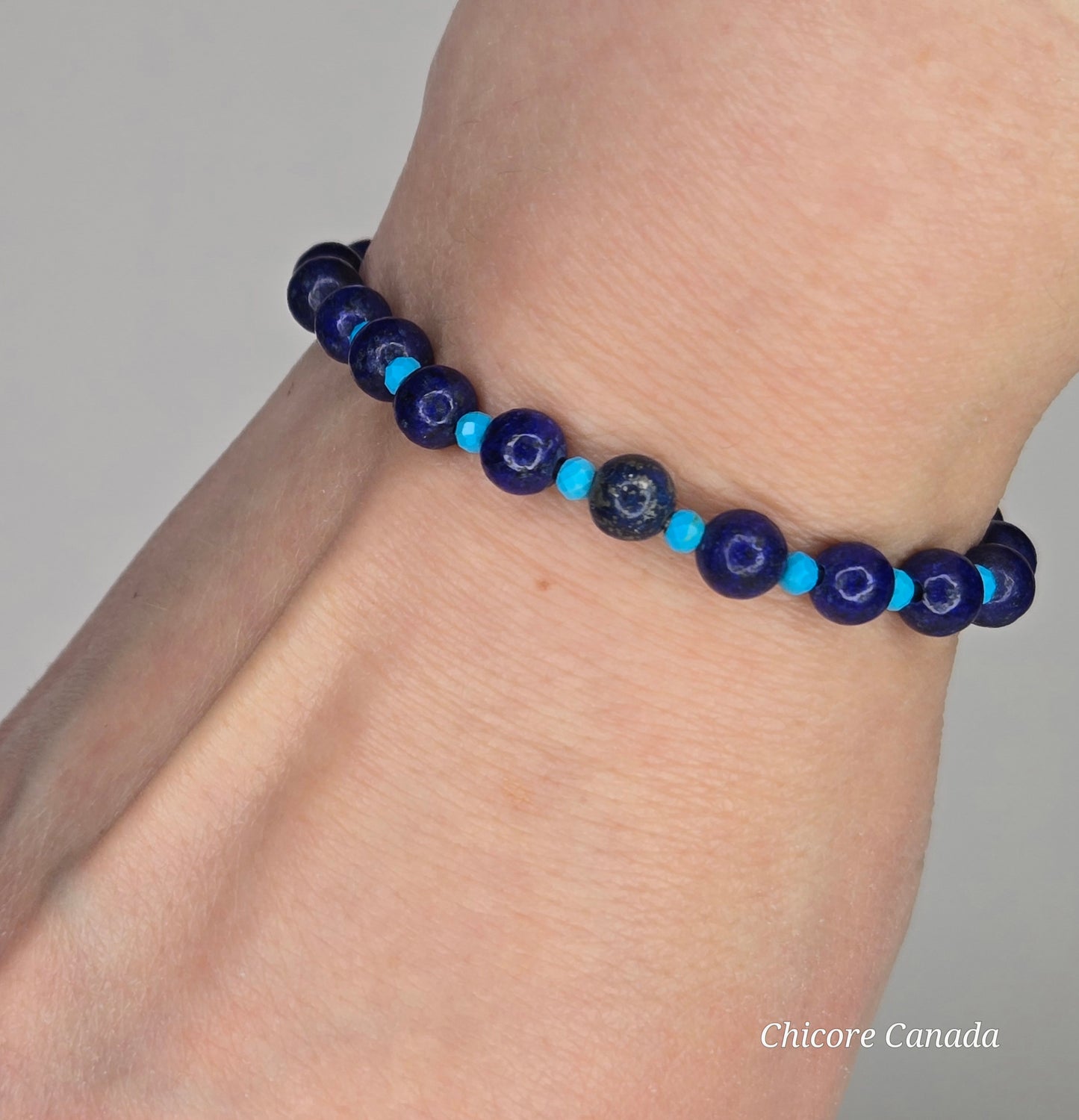 Artisan Elegance for Soulful Style - Lapis Lazuli & Turquoise Healing Bracelet