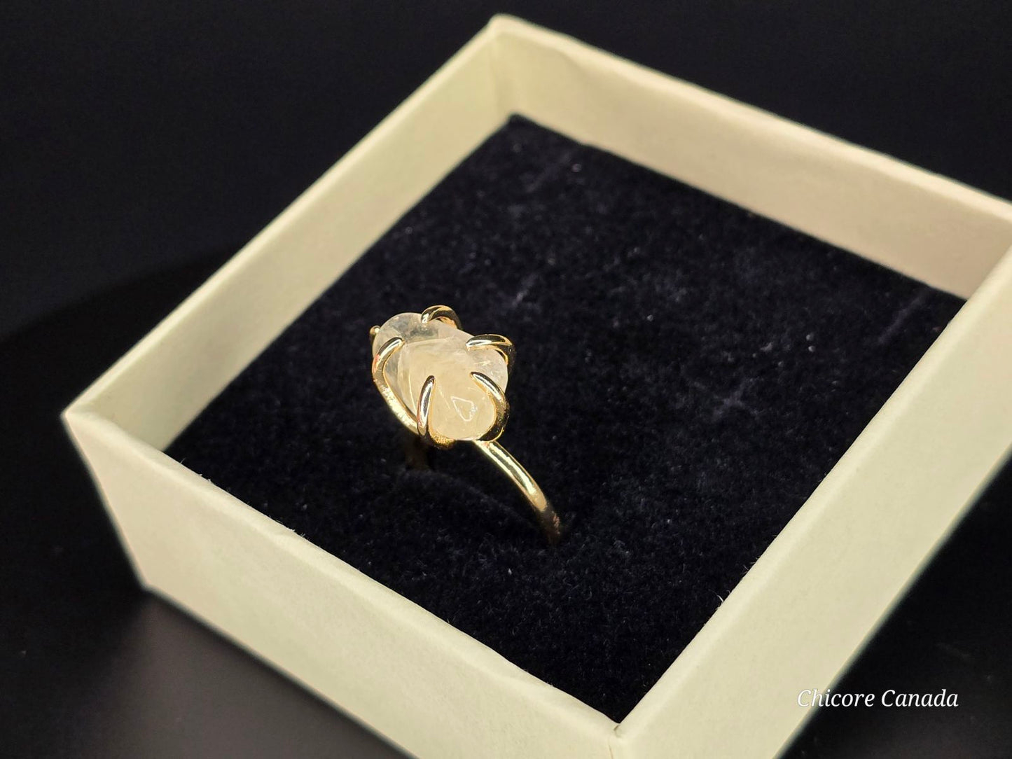 Citrine Adjustable Delicate Ring
