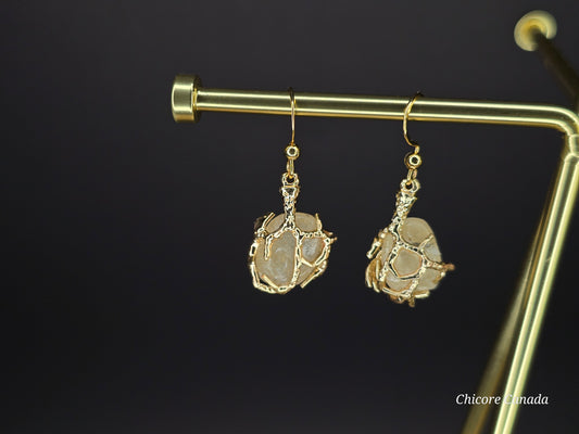 Elegant Handcrafted Citrine Earrings – Timeless Jewelry with a Refined Golden Glow