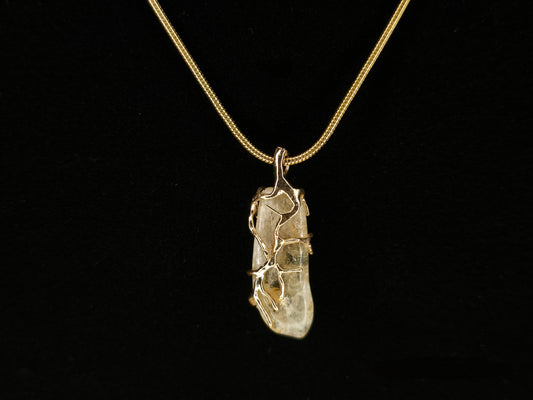Radiant Citrine Pendant Necklace – Exquisitely Handcrafted with Natural Elegance