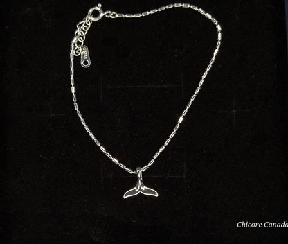 Enchanting 925 Sterling Silver Adjustable Bracelet with Mermaid Tail Charm