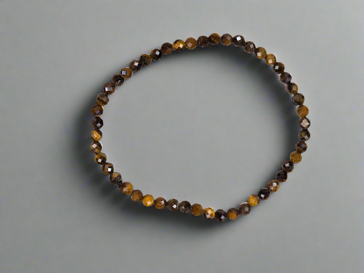 Dainty Faceted Tiger’s Eye Bracelet – Strength in Elegance