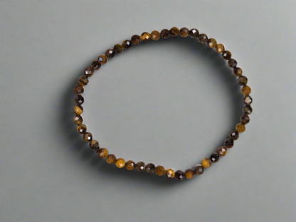 Dainty Faceted Tiger’s Eye Bracelet – Strength in Elegance
