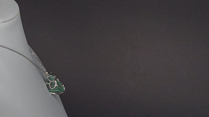 Collier élégant avec pendentif en malachite brute fait à la main et chaîne réglable