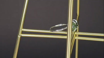 Bague délicate ajustable en jade vert