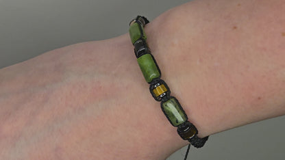 Harmony & Strength: Natural Jade and Tiger’s Eye Power Bracelet