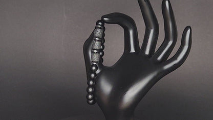 Bracelet Onyx Noir pour Lui | Accessoire Homme Raffiné et Intemporel