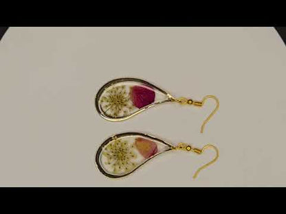 Handmade Elegant Resin Earrings – Lightweight and Stylish