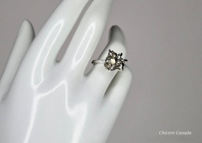 Adjustable Raw Pyrite Statement Ring – Bold Sophistication & Strength